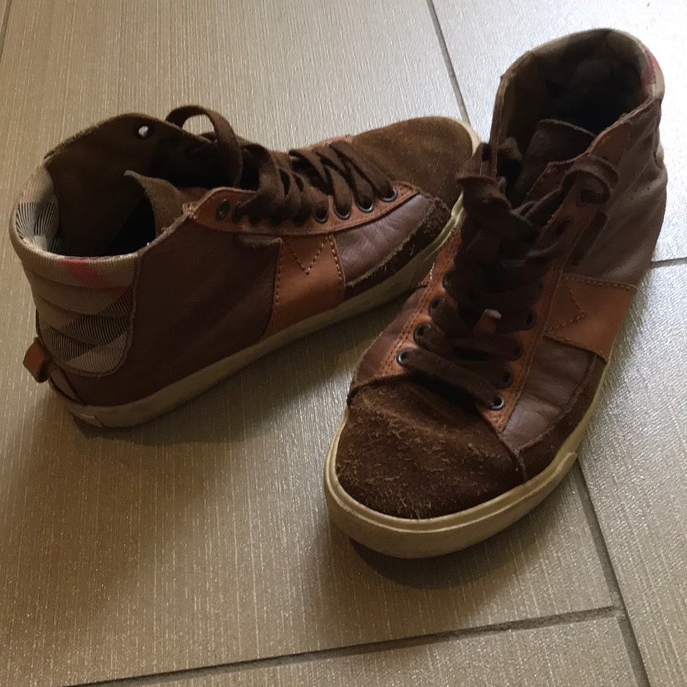 Burberry high top sneakers